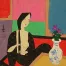 Asian Woman<br>After Bath<br>Modern Art Painting
