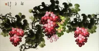 Colorful Grapes Asian Art