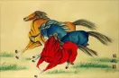 Colorful Abstract  Horse Asian Art