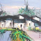 Suzhou in the Spring  Venice Landscape Painting