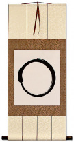 Enso - Buddhist Circle Calligraphy - Wall Scroll