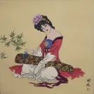 Tang Dynasty Beautiful Woman of China Asian Art