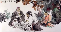 Chinese Chess Antique Style Painting