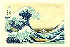 The Great Wave of Kanagawa<br>Japanese Woodblock Print Reproduction