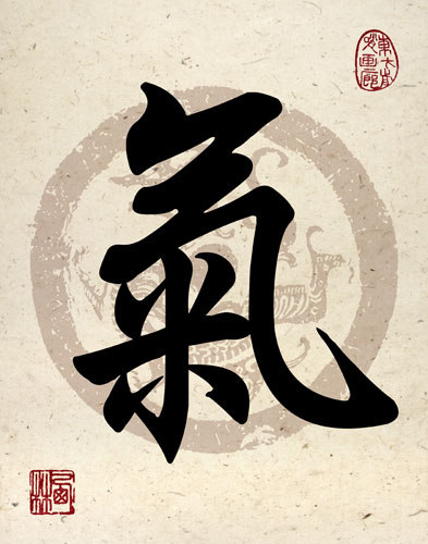 Chi or Qi Energy Calligraphy Print