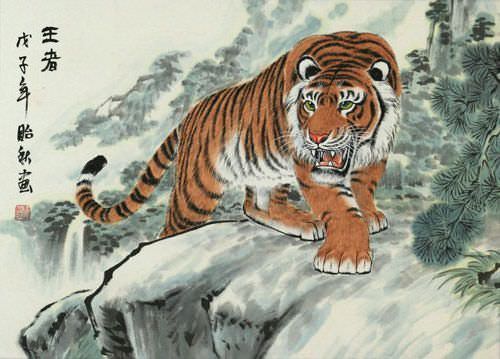 Chinese Tiger Painting