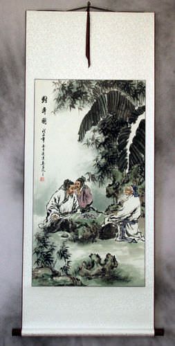 Chinese Chess - Ancient Style Wall Scroll