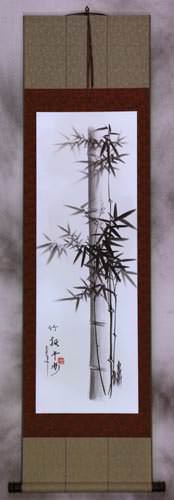 Charcoal Bamboo Wall Scroll