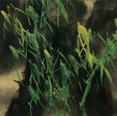 Bamboo Mist - Chinese Painting