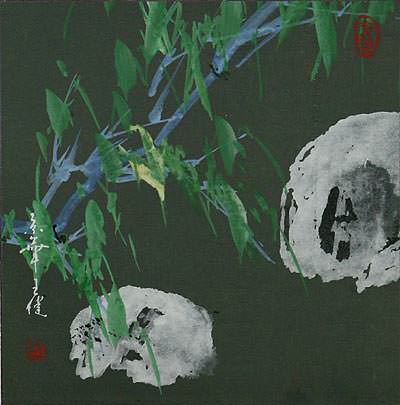 Abstract Chinese Bamboo Painting