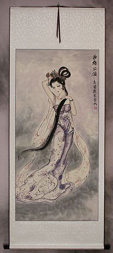 Xi Shi - Most Beautiful Woman in Chinese History - Wall Scroll