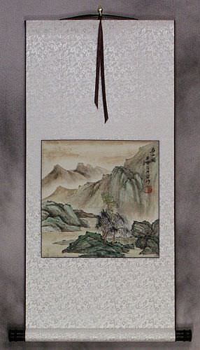 Spring Mountain - Landscape Wall Scroll
