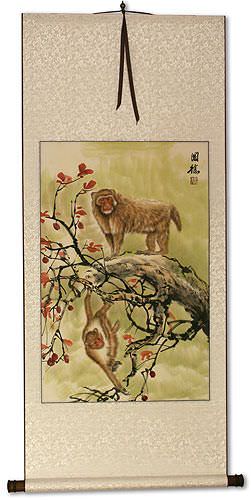 Monkeys Wall Scroll