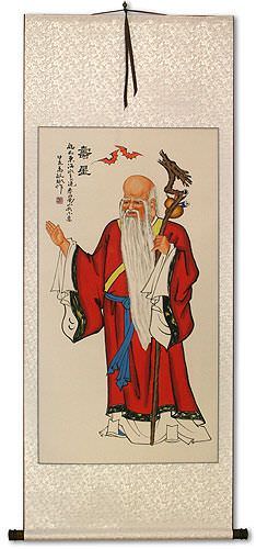Longevity Saint Oriental Scroll