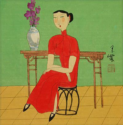 Asian Lady - Modern Chinese Art Painting