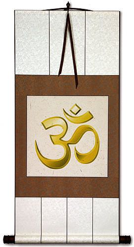 Om Symbol - Hindu / Buddhist Wall Scroll