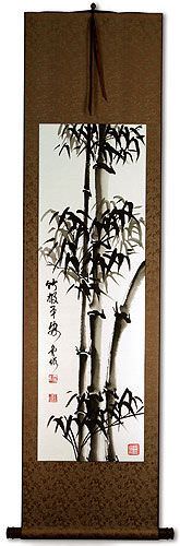 Peaceful Bamboo Wall Scroll