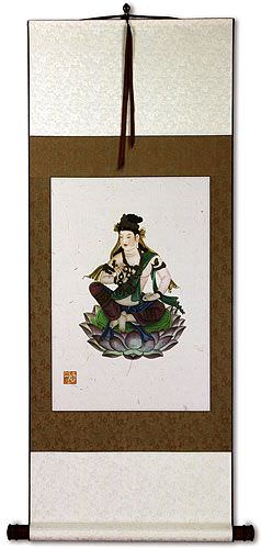 Guanyin Buddha Deity Print - Wall Scroll