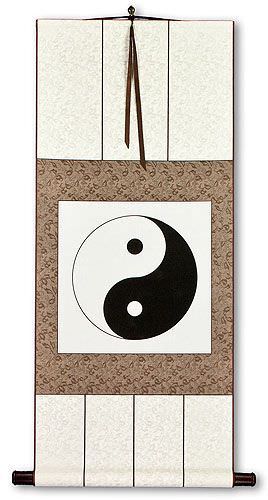 Yin Yang Symbol - Chinese Philosophy Wall Scroll