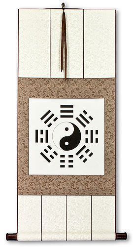 Yin Yang Bagua Print Wall Scroll