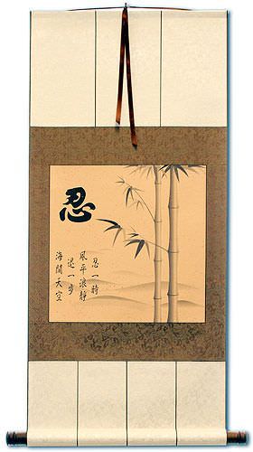 Bamboo Print Repro - Wall Scroll