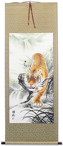 Chinese Tiger Wall Scroll