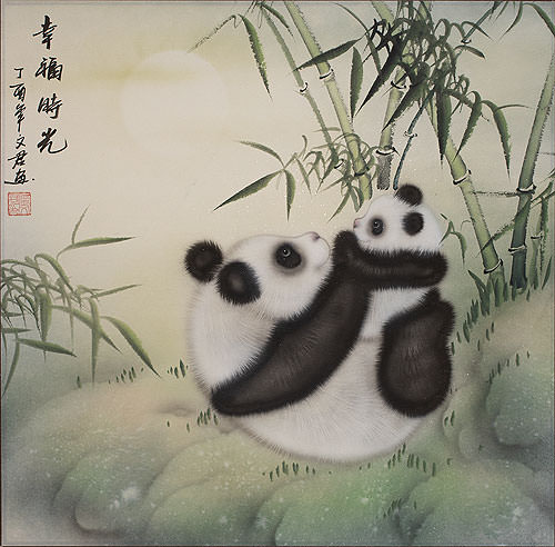 Happy Times Pandas - Chinese Panda Painting