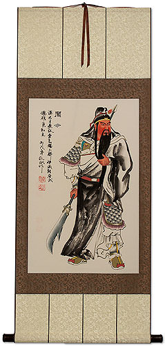 Guan Gong - Ancient Warrior Wall Scroll