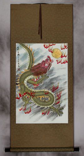 Chinese Dragon - Silk Scroll
