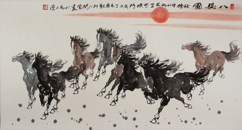 Eight Beauties - Chinese Painting