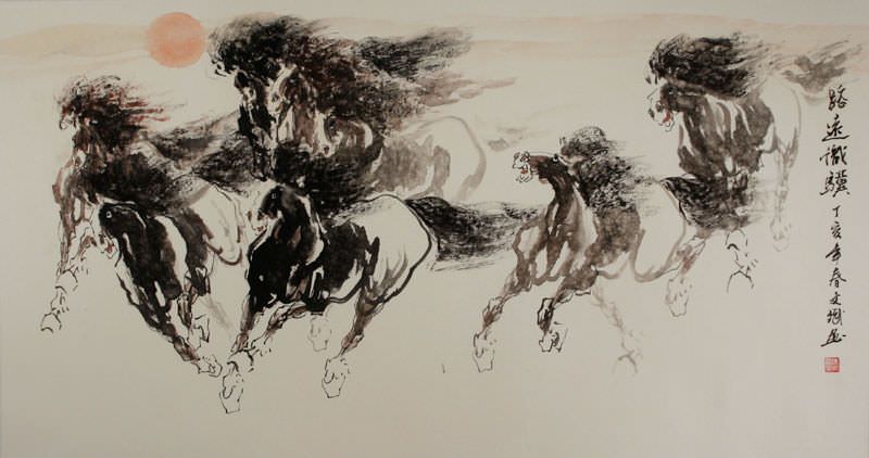 Galloping - Chinese Horse Painting