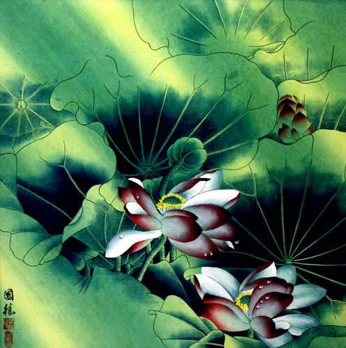 Aqua Dreams - Beautiful Flowers Painting