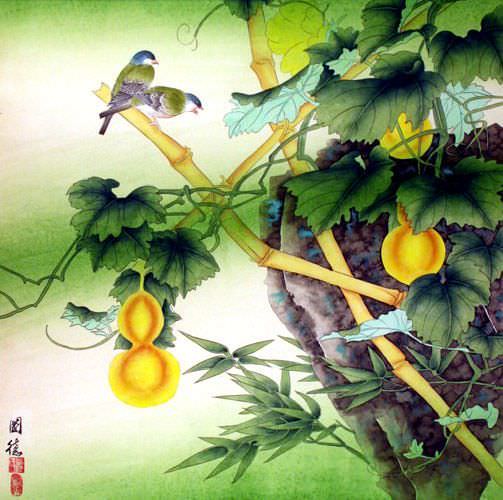 paintings of nature flowers. Nature#39;s Green - Birds and