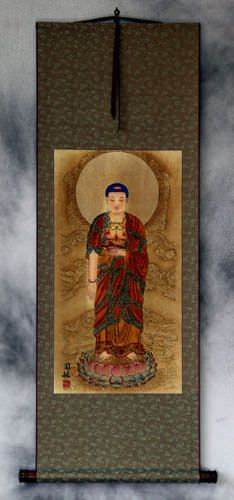 Guanyin / Kuan Yin / Kannon - Partial-Print Wall Scroll