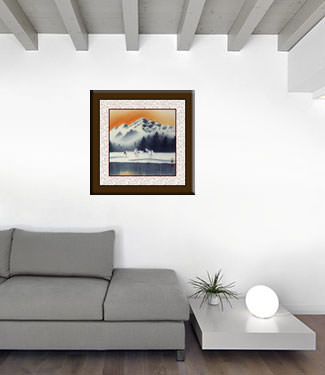 Tian Mountain Snowscape Asian Landscape Painting living room view