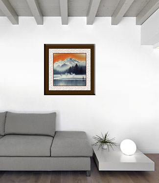 Tian Mountain Snowscape Painting living room view