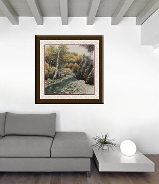 Overflow of Autumn Colors - Landscape Painting living room view