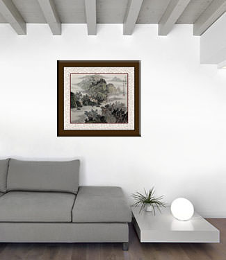 Chinese Landscape Painting living room view