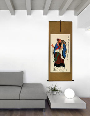 The Original Physician of Ancient China - Wall Scroll living room view