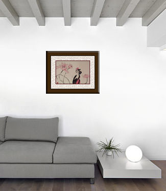 Jiang Feng's Abstract Asian Artwork living room view