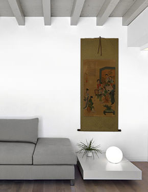 Musicians - Partial-Print Wall Scroll living room view