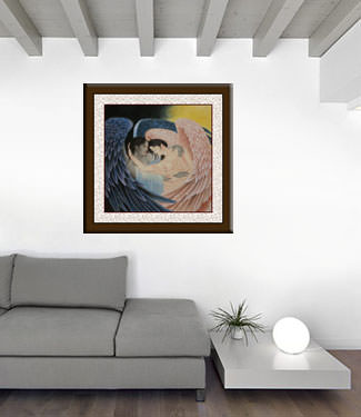 Angels Embrace - Custom Painting living room view