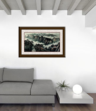 Guilin Li River - Chinese Landscape Painting living room view