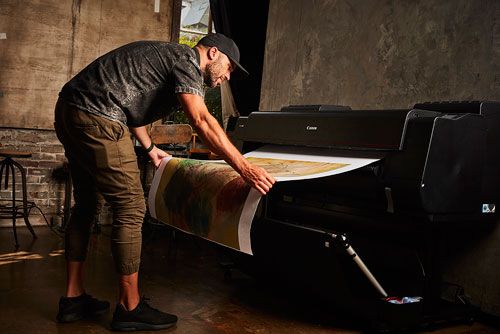 James Cowart and Canon Giclée Printer