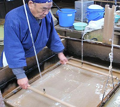 Echizen Japanese paper making