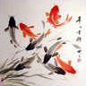 This Big Koi Fish Painting is very Feng Shui Asian Artwork