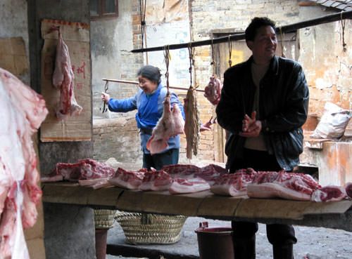 This is how they sell meat in parts of China