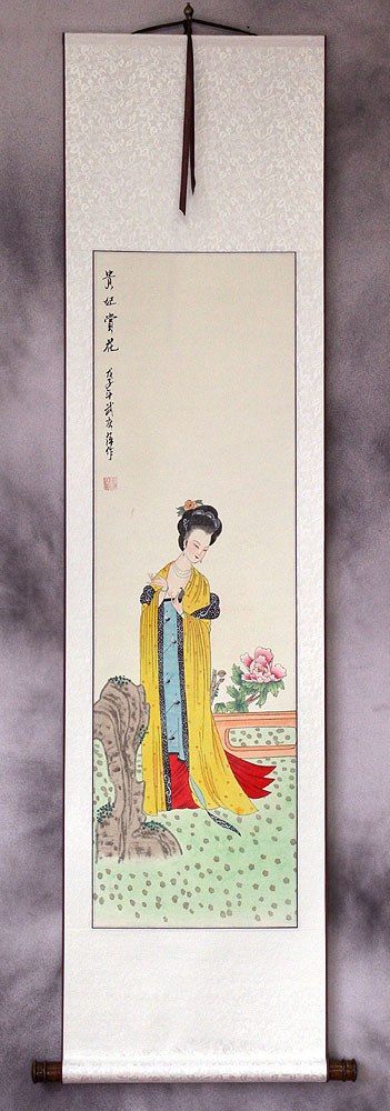 Asian Woman Wall Scroll