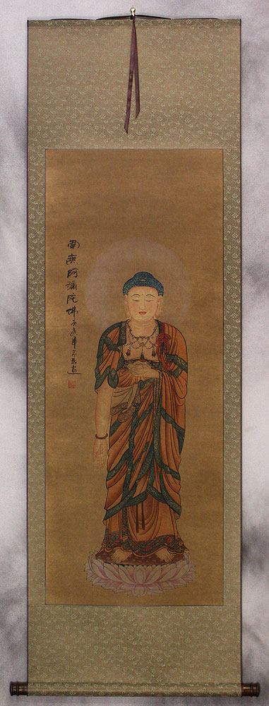 Buddha's Image - Partial-Print Wall Scroll