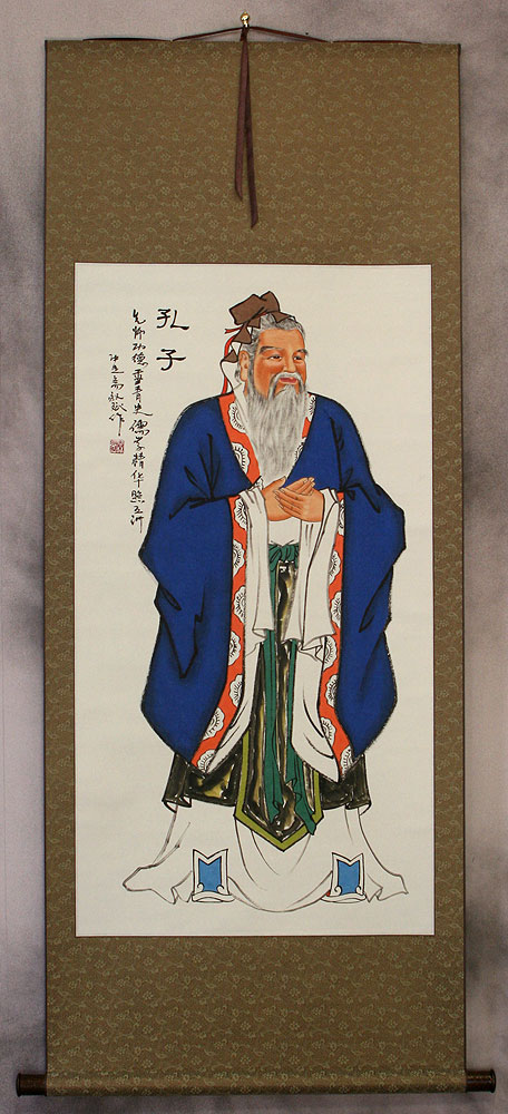Confucius - The Wise Sage - Wall Scroll